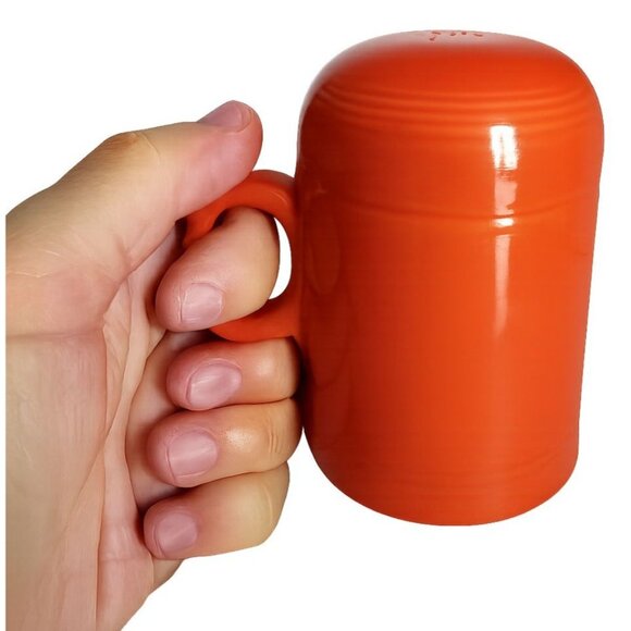 Fiestaware Fiesta Ceramic Pepper Shaker Extra Large Range Container Poppy Orange - Picture 1 of 14